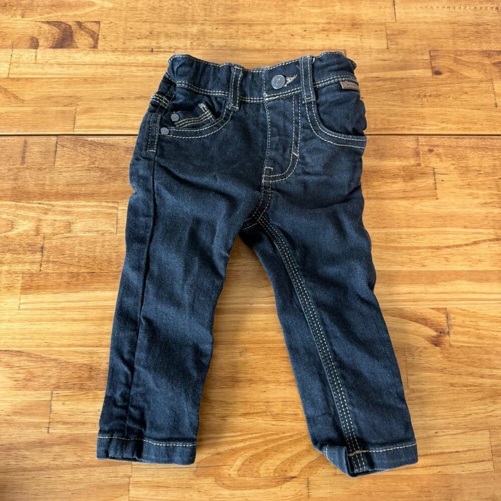 Burberry Kids Dark Wash Slim Fit Jeans Size 6 Months